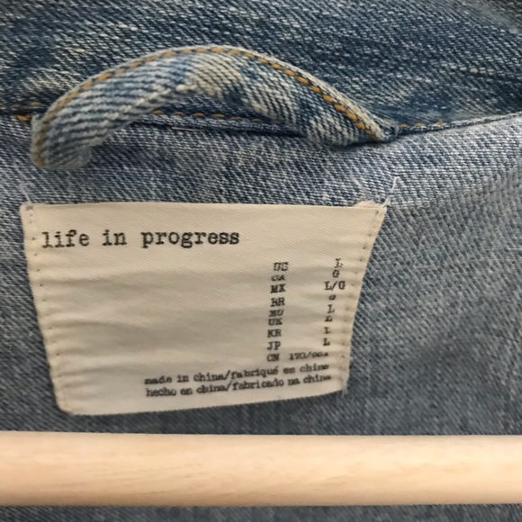 Life in progress denim jacket - Picture 3 of 3